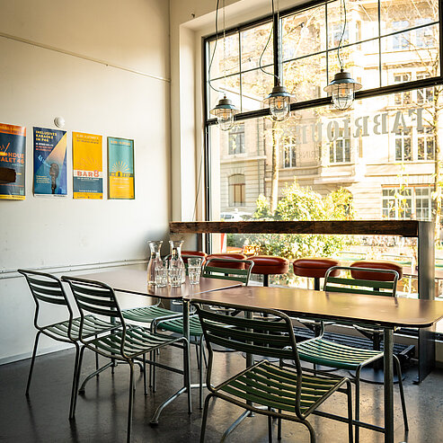 Pop-up Raum für Sitzungen, Workshops oder Co-Working